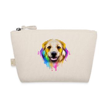 Golden Retriever in Farbe - Bio-Täschchen - Natur - Vorne