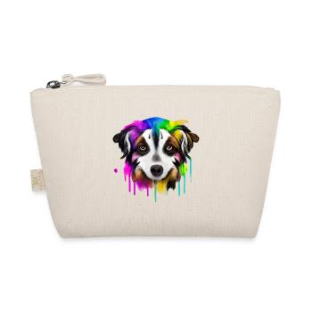 Australia Shepherd in color - Organic Pouch - nature - Front