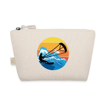 Kitesurfing Kiteboarding Kitesurf Vintage Retro - Organic Pouch - nature - Front