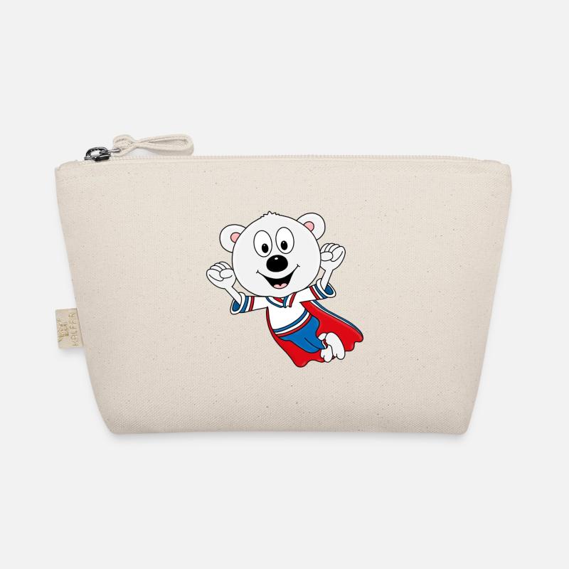 EISBÄR - SUPERHELD - TIER - TIERISCH - KINDER Bio-Täschchen