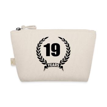 Lauwerkrans 19 ans avec grade et année de bannière - Trousse biologique - nature - Devant