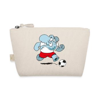 Elephant Footballer - Organic Pouch - nature - Front