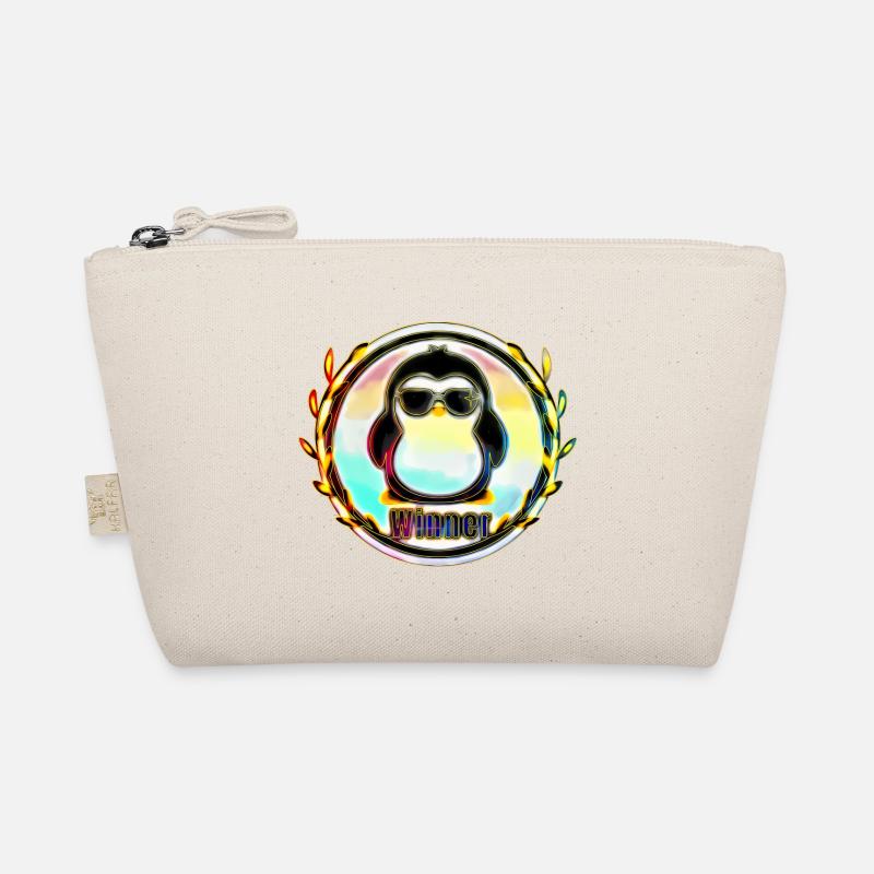 Sieger Pinguin Abzeichen Bio-Täschchen