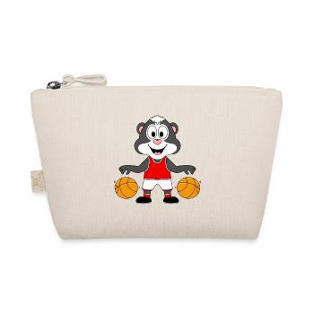 STINKTIER - BASKETBALL - SPORT - TIER - TIERISCH - Bio-Täschchen - Natur - Vorne