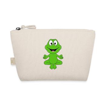 FROSCH - YOGA - PILATES - TIER - TIERISCH - Bio-Täschchen - Natur - Vorne