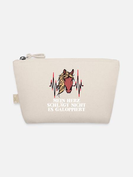 Hengst Statement Cool Galopp Islandpferde - Bio-Täschchen - Natur