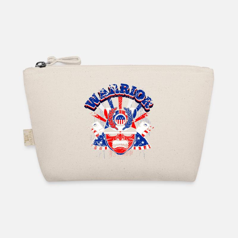 Ein Schöner Samurai Krieger mit US Flaggen Design Bio-Täschchen