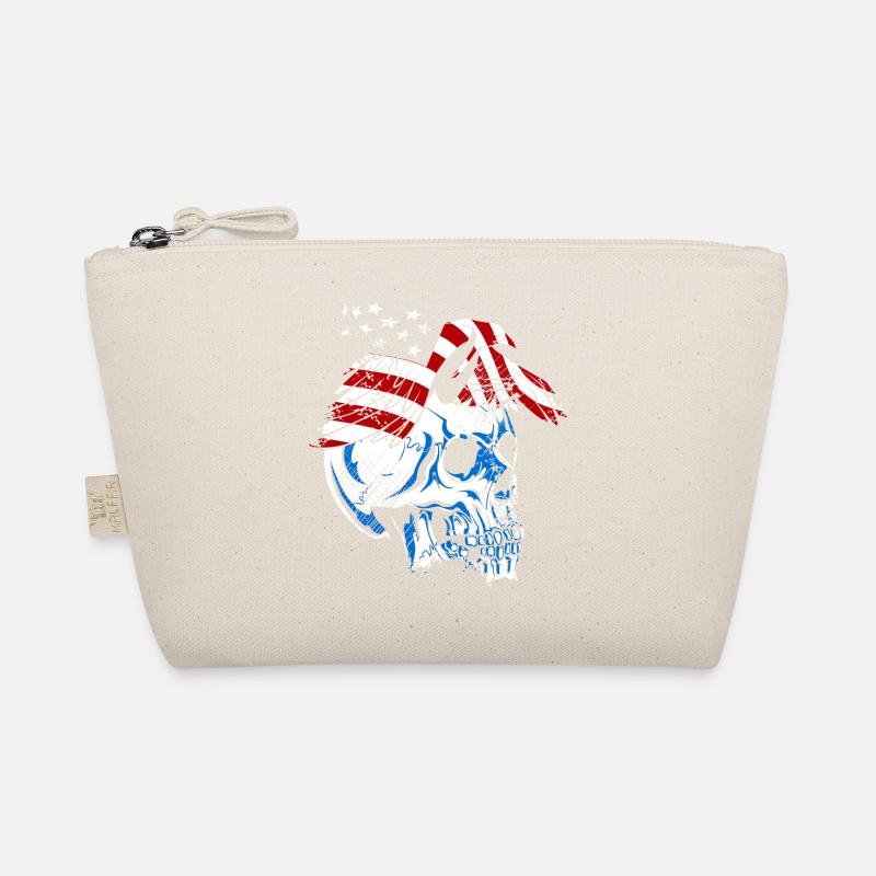 A beautiful and creepy skull design Organic Pouch