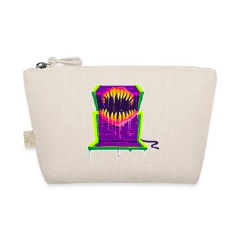 A Beautiful and Funny Mimic Monster Design - Organic Pouch - nature - Front