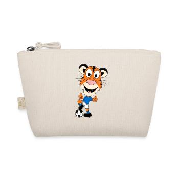 TIGER - FUßBALL - SPORT - TIER - TIERISCH - Bio-Täschchen - Natur - Vorne
