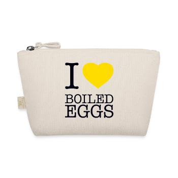 I LOVE BOILED EGGS Eier - Organic Pouch - nature - Front