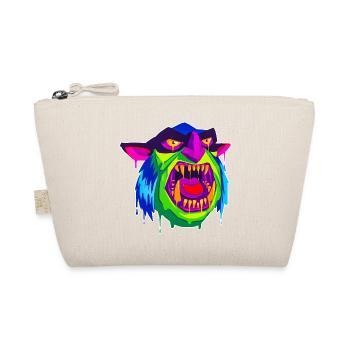 A Beautiful and Funny Ogre Monster Design - Organic Pouch - nature - Front
