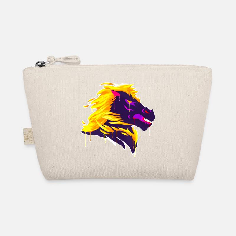 A Beautiful and Funny Nightmare Horse on Fire Organic Pouch
