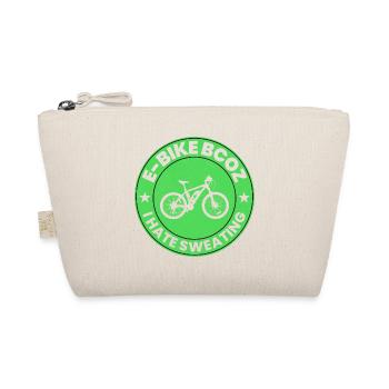 E-Bike Electric-Bike E-Cyclist Bicycling Rider - Organic Pouch - nature - Front