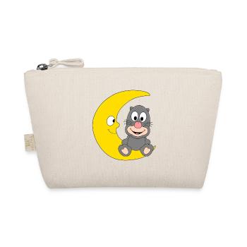 MAULWURF - MOND - TIER - KIND - BABY - Bio-Täschchen - Natur - Vorne