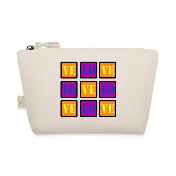VELO LOVE LOVE BIKE BIKE GIFT - Organic Pouch - nature - Front