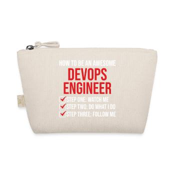 T-shirt de citation de motivation de l’ingénieur DevOps - Trousse biologique - nature - Devant