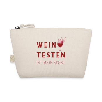 Wein Tester Design - Bio-Täschchen - Natur - Vorne