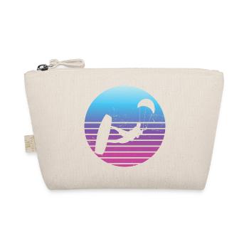 Kitesurfing Men's Kite Kite Kitesurf Kitesurfer - Organic Pouch - nature - Front