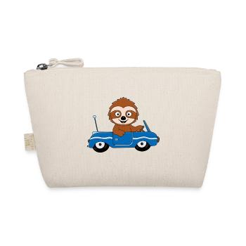 FAULTIER - AUTO - TIER - TIERISCH - KIND - BABY - Bio-Täschchen - Natur - Vorne