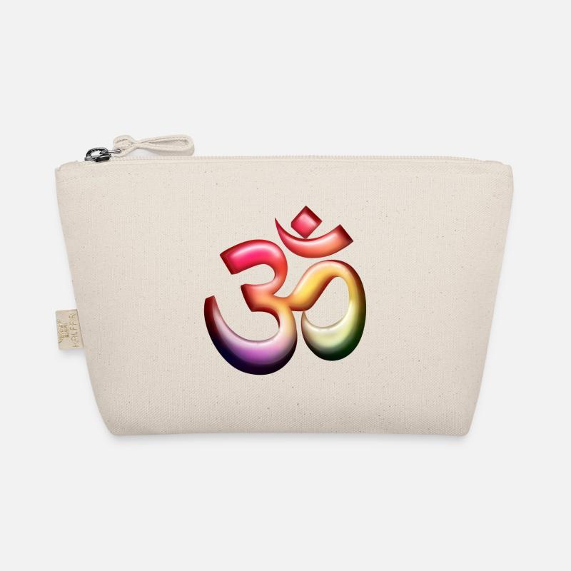Om / Aum Symbol 3D bunt Bio-Täschchen
