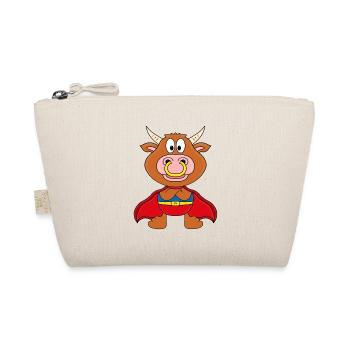BULLE - KUH - STIER - SUPERHELD - TIER - BABY - Bio-Täschchen - Natur - Vorne