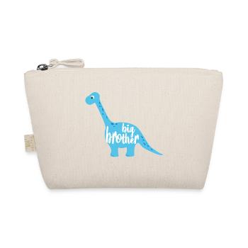 Dino Dinosaurier Langhals blau big brother - Bio-Täschchen - Natur - Vorne