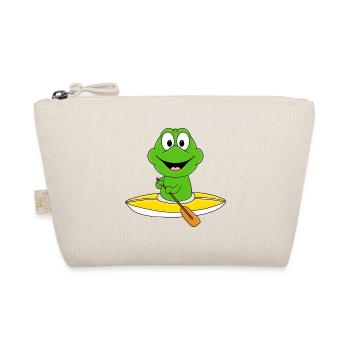 KAJAK - KANU - WASSERSPORT - FROSCH - TIER - Bio-Täschchen - Natur - Vorne