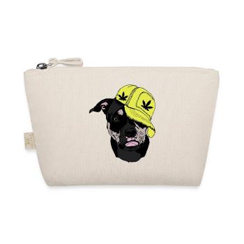 American Bully Pocket Hemp Hip Hop Music Smoking Pot - Organic Pouch - nature - Front