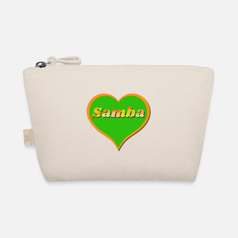 Samba Herz - Bio-Täschchen - Natur