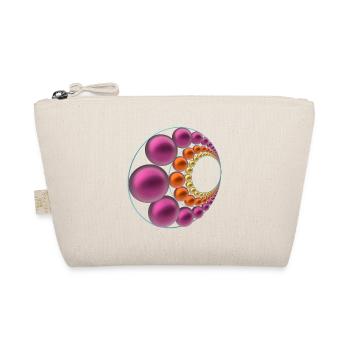 Pattern with balls in the trend colors winter 2022 - Organic Pouch - nature - Front