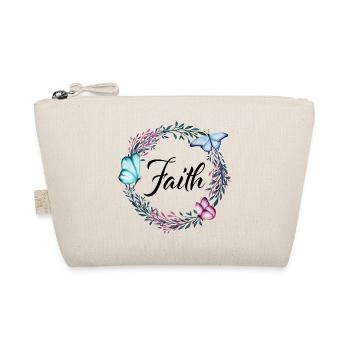 Faith, nom, lettrage, couronne de fleurs, cadeau - Trousse biologique - nature - Devant