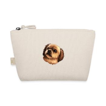 Tibetischer Spaniel Hund Aquarell Skizze Illustration - Bio-Täschchen - Natur - Vorne