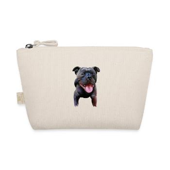 Staffordshire Bull Terrier Staffy Dog Illustration - Organic Pouch - nature - Front