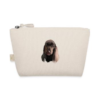 Field Spaniel Hund Aquarell Skizze Illustration - Bio-Täschchen - Natur - Vorne
