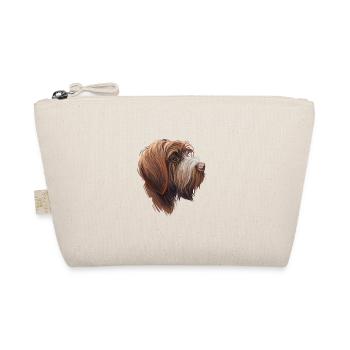 Drahthaar Pointing Griffon Dog Illustration - Bio-Täschchen - Natur - Vorne