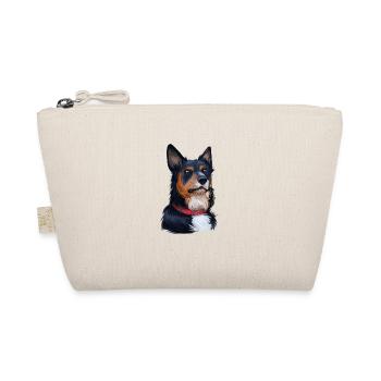 Welsh Sheepdog Dog Watercolor Art Illustration - Organic Pouch - nature - Front
