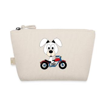 MOTORRAD - BIKER - HUND - KIND - BABY - TIER - Bio-Täschchen - Natur - Vorne