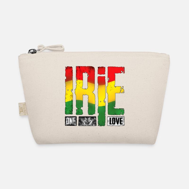 Vibrantes Reggae-Design mit Regenbogenfarben Bio-Täschchen
