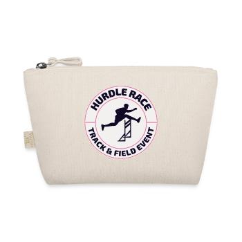 Hurdles Hurdling Hurdler Running Runner Athletes - Organic Pouch - nature - Front