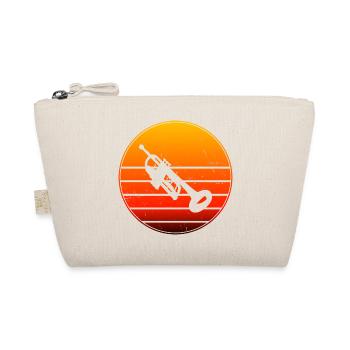 Trompetenspieler Damen Trompeter Trompetenspielen - Bio-Täschchen - Natur - Vorne
