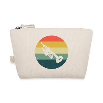 Trompettiste masculin féminin Jouant de la trompette - Trousse biologique - nature - Devant