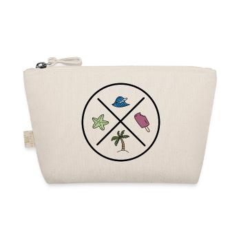 Lustiges Design für den Sommer - Bio-Täschchen - Natur - Vorne