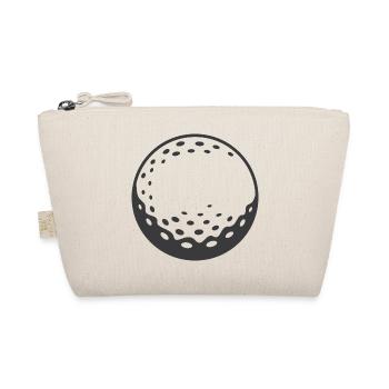 Golf Golfer Golfen Symbol Geschenk Idee - Bio-Täschchen - Natur - Vorne