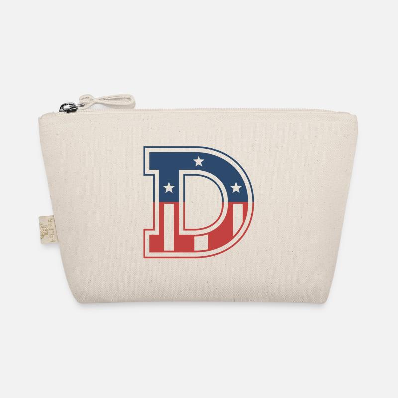 Buchstabe D USA Bio-Täschchen