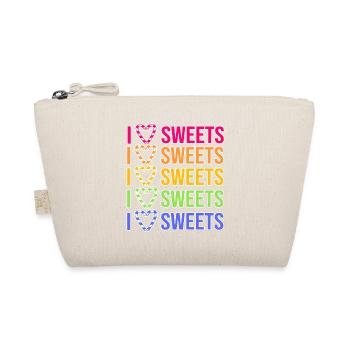 I love sweets statement dessert delicious - Organic Pouch - nature - Front