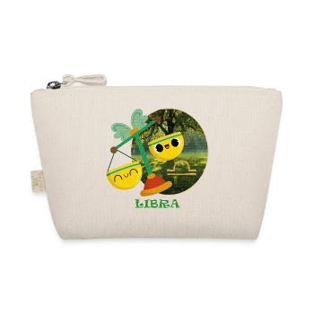 Kawaii Libra Zodiac Sign Illustration - Organic Pouch - nature - Front