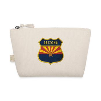 Arizona Flaggen Wappen Design - Bio-Täschchen - Natur - Vorne