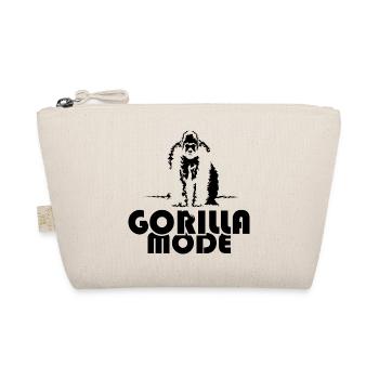 Gorilla Fashion Monkey Monkey Symbol Illustration - Organic Pouch - nature - Front