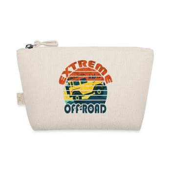 Extreme Off Road Retro Vintage Cartoon - Organic Pouch - nature - Front